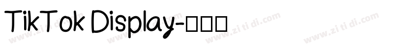 TikTok Display字体转换